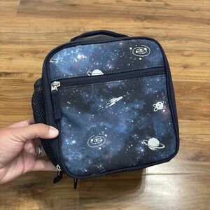 Pottery Barn Kids Glow‎ In Dark Mackenzie Navy Galaxy Classic Lunch Box